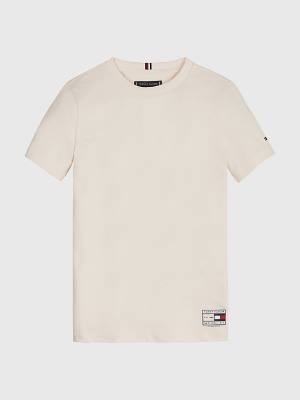 Tommy Hilfiger Natural Earth Dye Tişört Erkek Çocuk Beyaz | TH075WYB