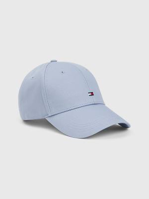 Tommy Hilfiger Organic Pamuklu Flag Embroidery Cap Şapka Erkek Mavi | TH631NGS