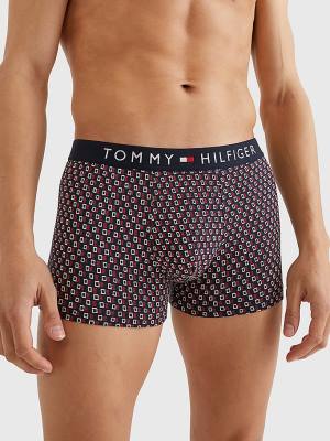 Tommy Hilfiger Original All-Over Print Trunks İç Giyim Erkek Siyah | TH170GPZ