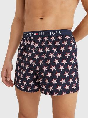 Tommy Hilfiger Original Logo Waistband Print Boksör Shorts İç Giyim Erkek Bej Rengi | TH257VJT