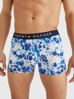 Tommy Hilfiger Original Stretch Microfibre Print Trunks İç Giyim Erkek Bej Rengi | TH856TZP