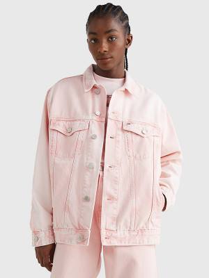 Tommy Hilfiger Oversized Denim Trucker Ceket Kadın Denim | TH083FRH