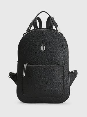 Tommy Hilfiger Pebble Grain Backpack Çanta Kadın Siyah | TH402DSJ