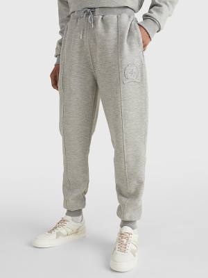 Tommy Hilfiger Prep Cuffed Piping Joggers Pantolon Erkek Gri | TH827ECL