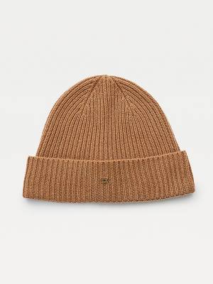 Tommy Hilfiger Pure Cashmere Beanie Şapka Kadın Kahverengi | TH519VQB