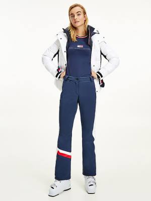 Tommy Hilfiger Rossignol Colour-Blocked Ski Pantolon Kadın Mavi | TH876VZF