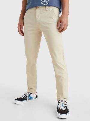 Tommy Hilfiger Scanton Slim Fit Chinos Pantolon Erkek Bej Rengi | TH084JNW