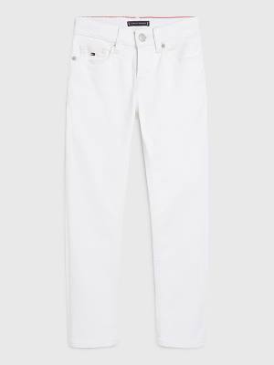 Tommy Hilfiger Scanton Slim White Jean Pantolon Erkek Çocuk Denim | TH301IOK