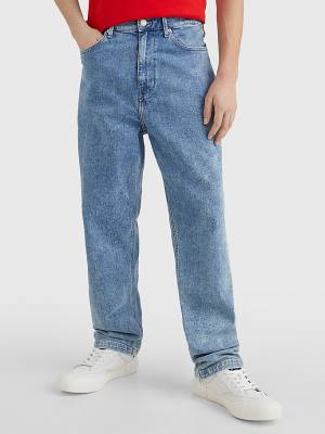 Tommy Hilfiger Skater Relaxed Faded Jean Pantolon Erkek Denim | TH530KVP