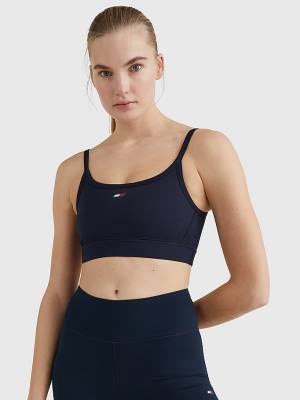 Tommy Hilfiger Spor Low Support Bra İç Giyim Kadın Mavi | TH063OCW