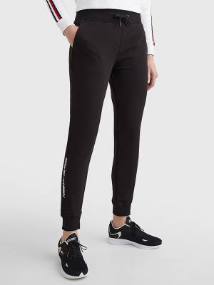 Tommy Hilfiger Spor Organic Pamuklu Joggers Pantolon Kadın Siyah | TH146YML