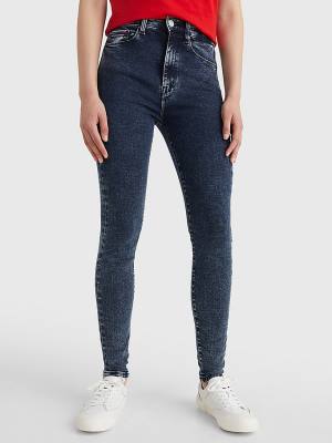 Tommy Hilfiger Sylvia High Rise Super Skinny Jean Pantolon Kadın Denim | TH064GHO