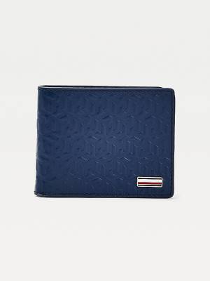 Tommy Hilfiger TH Business Monogram Small Card Cüzdan Erkek Mavi | TH859BYC