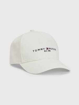 Tommy Hilfiger TH Established Baseball Cap Şapka Erkek Beyaz | TH865ASB