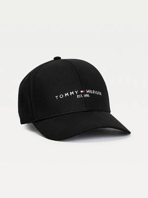 Tommy Hilfiger TH Established Organic Pamuklu Cap Şapka Erkek Siyah | TH401TEN