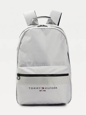 Tommy Hilfiger TH Established Recycled Polyester Backpack Çanta Erkek Gri | TH497VLI