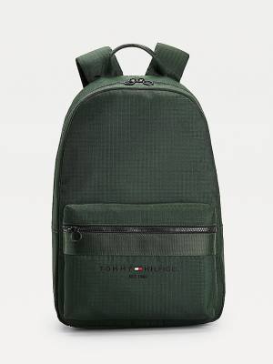 Tommy Hilfiger TH Established Recycled Polyester Backpack Çanta Erkek Yeşil | TH571HVE