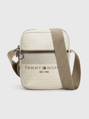 Tommy Hilfiger TH Established Small Reporter Çanta Erkek Bej Rengi | TH520TNS