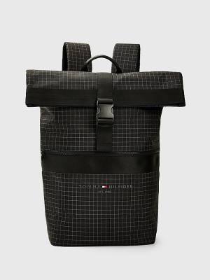 Tommy Hilfiger TH Established Urban Backpack Çanta Erkek Siyah | TH589VMC