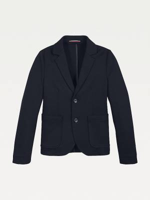 Tommy Hilfiger TH Konfor Stretch Jersey Blazer Ceket Erkek Çocuk Mavi | TH019CDT