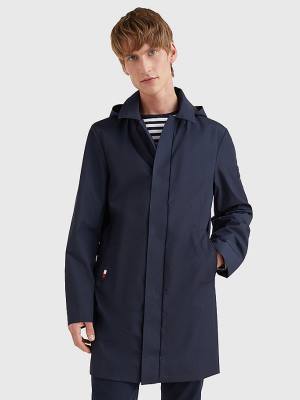 Tommy Hilfiger TH Tech Car Coat Ceket Erkek Mavi | TH817RSG