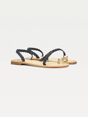 Tommy Hilfiger TOMMYXINDYA Denim Braid Sandalet Erkek Mavi | TH617IGK