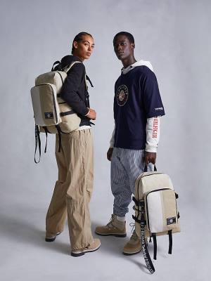 Tommy Hilfiger TOMMYXTIMBERLAND Reimagined Backpack Çanta Erkek Haki | TH968QZS