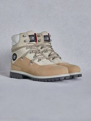 Tommy Hilfiger TOMMYXTIMBERLAND Su Geçirmez Cleated Yürüyüş Bot Kadın Bej Rengi | TH472XKB