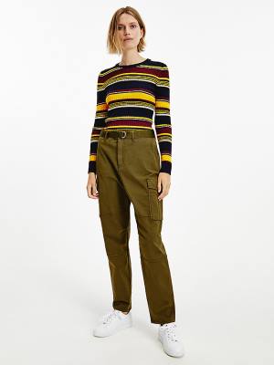 Tommy Hilfiger Tapered Cargo Pantolon Kadın Kahverengi | TH513KOB