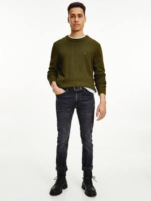 Tommy Hilfiger Textured Relaxed Fit Jumper Kazak Erkek Kahverengi | TH043QYW