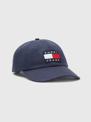 Tommy Hilfiger Tommy Badge Cap Şapka Erkek Mavi | TH384GQN