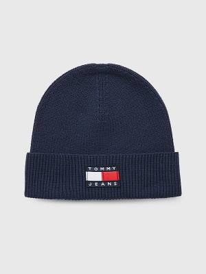 Tommy Hilfiger Tommy Badge Heritage Beanie Şapka Kadın Mavi | TH127FIV