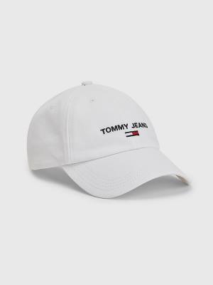 Tommy Hilfiger Tommy Jeans Flag Cap Şapka Erkek Beyaz | TH497XYM