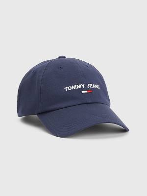 Tommy Hilfiger Tommy Jeans Flag Cap Şapka Erkek Mavi | TH509LFZ