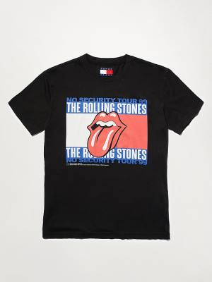 Tommy Hilfiger Tommy Revisited Rolling Stones Tişört Erkek Siyah | TH631JZQ