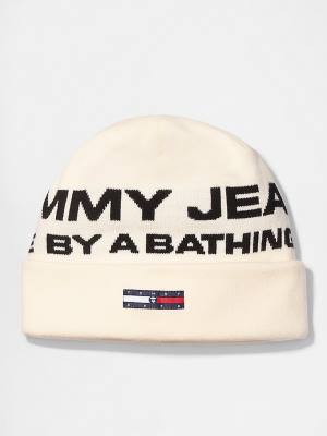 Tommy Hilfiger Tommy X AAPE Beanie Şapka Erkek Beyaz | TH573MVU