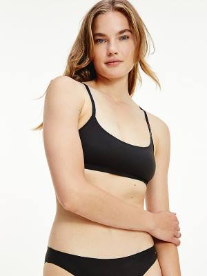 Tommy Hilfiger Ultra Soft Racerback Bralette İç Giyim Kadın Siyah | TH326NXE