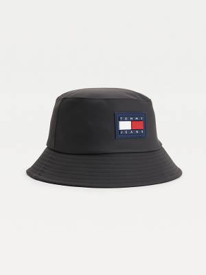 Tommy Hilfiger Urban Bucket Şapka Erkek Siyah | TH379DYV