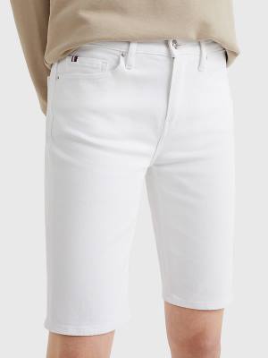 Tommy Hilfiger Venice Slim White Denim Şort Kadın Beyaz | TH514UDJ