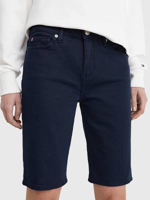 Tommy Hilfiger Venice Slim White Denim Şort Kadın Mavi | TH568NSU