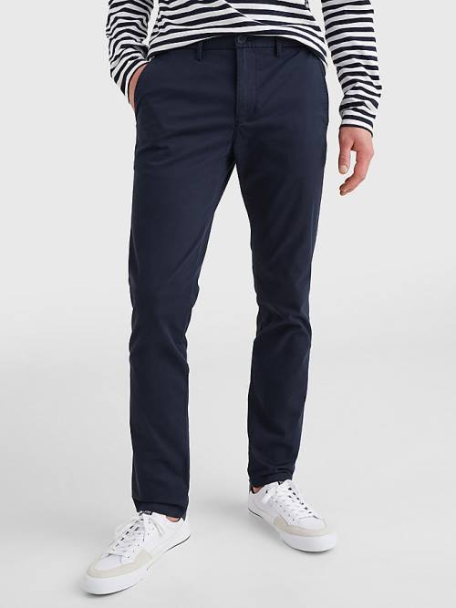 Tommy Hilfiger 1985 Essential Bleecker Slim Fit Chinos Pantolon Erkek Mavi | TH735QYG