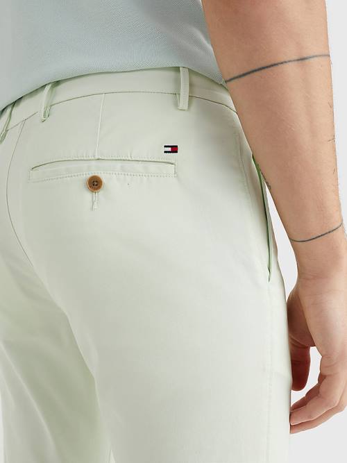 Tommy Hilfiger 1985 Essential Bleecker Slim Fit Chinos Pantolon Erkek Yeşil | TH849XRI