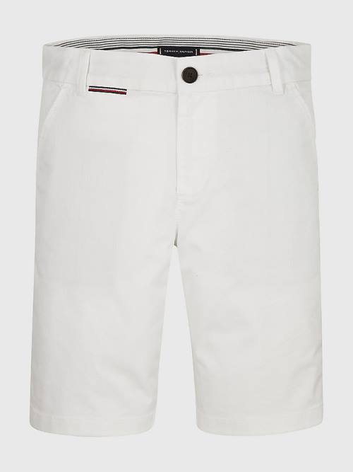 Tommy Hilfiger 1985 Essential Chino Shorts Pantolon Erkek Çocuk Beyaz | TH490PKE