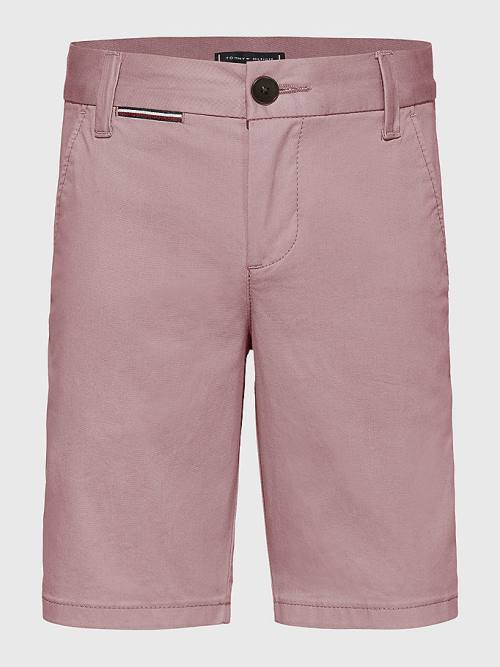 Tommy Hilfiger 1985 Essential Chino Shorts Pantolon Erkek Çocuk Pembe | TH630PQV