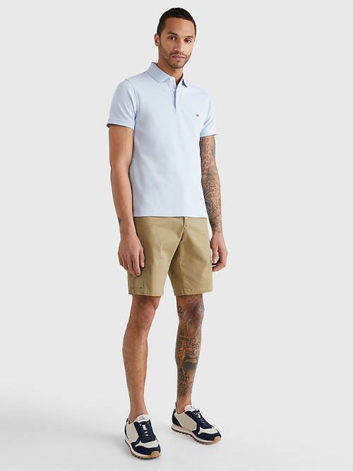 Tommy Hilfiger 1985 Essential Slim Fit Polo Yaka Tişört Erkek Mavi | TH745QWC