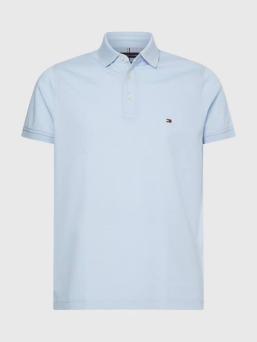 Tommy Hilfiger 1985 Essential Slim Fit Polo Yaka Tişört Erkek Mavi | TH745QWC