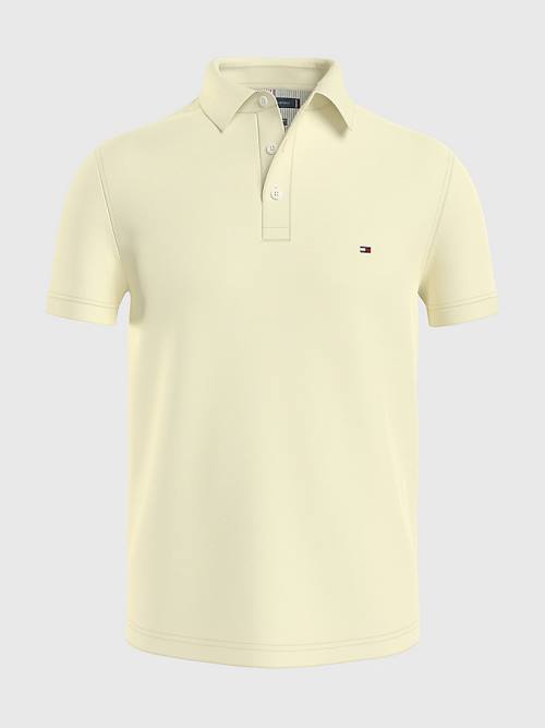 Tommy Hilfiger 1985 Essential Slim Fit Polo Yaka Tişört Erkek Sarı | TH810UBX