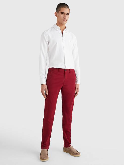 Tommy Hilfiger 1985 Essential Straight Chinos Pantolon Erkek Kırmızı | TH578PZX