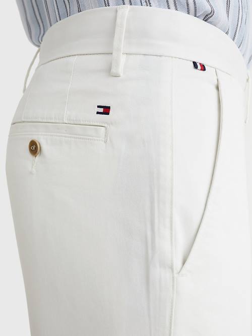 Tommy Hilfiger 1985 Essential Straight Chinos Pantolon Erkek Beyaz | TH741KOV