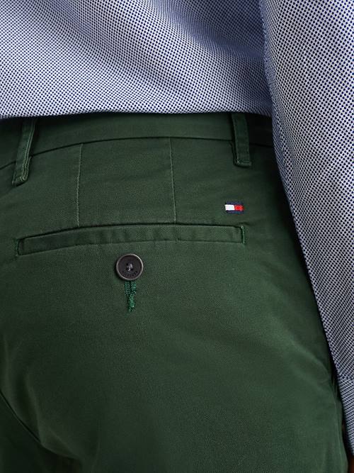 Tommy Hilfiger 1985 Essential Straight Chinos Pantolon Erkek Yeşil | TH976SFA